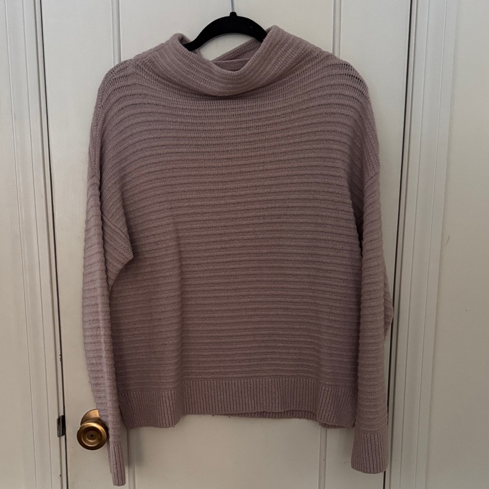 Madewell Ribbed Knit Sweater - Mauve